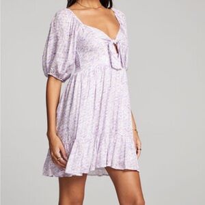 Saltwater Luxe Women's Mini Dress - Purple Pattern